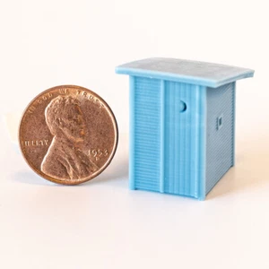 USA Made - HO Scale WPA Outhouse - 871943 - Picture 1 of 3