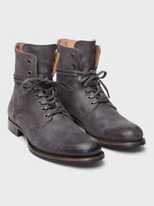 $748 John Varvatos Six O Six Gray Suede Artisan Convertible Boot 606 Size 8