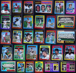 (VG) 1975 Topps Mini Baseball Cards Complete Your Set U You Pick From List 1-220