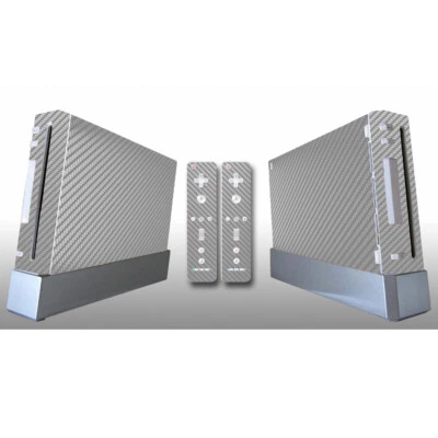 7色碳纤维乙烯基贴花保护套保护膜皮肤贴纸适用于任天堂wii — 第 1/4 张图片