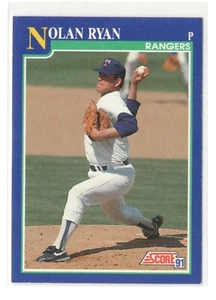 Nolan Ryan 1991 Score #4 Texas Rangers Baseball Card - EX - Picture 1 of 2