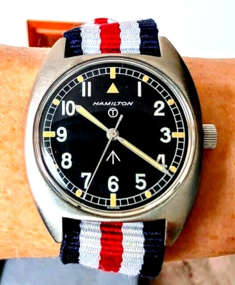 Gents 1975 Swiss Hamilton Tritium British Military Issued RAF 6BB Watch - Image 1 of 4