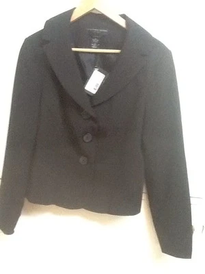 GEOFFREY BEENE SPORT STRETCH LADIES JACKET Jet BLACK SIZE 10 NWT MSRP $79.99 - Image 1 of 4