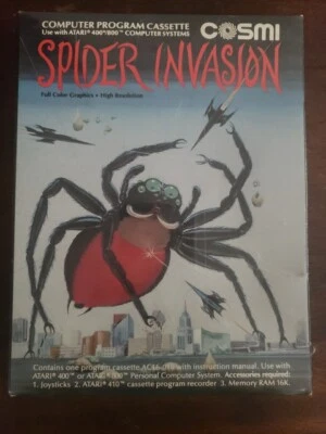 Spider Invasion Game Atari 400, 800,  by Cosmi - Image 1 of 4