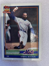 1991  Topps #83 Daryl Boston New York Mets MLB baseball sports trading card