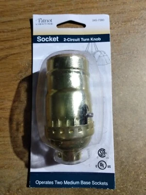 Patriot Lighting Socket 2-Circuit Turn Knob Lampholder 345-7380 - Image 1 of 2