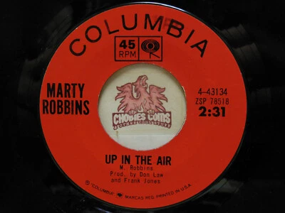 Marty Robbins – Up In The Air / One Of These Days, 45 RPM VG (18C) Foto 1 de 2