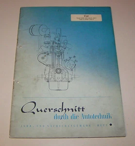 Manual de Reparación Fiat 1100 - Desde 1953 / Nuova 500 , 500B, 500C C - 1957 - Imagen 1 de 1