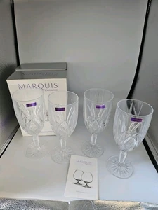 Marquis Waterford Kristall Brookside Eisgetränk Weingläser 4er Set Verpackt - Bild 1 von 6