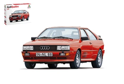 MODELLINO AUTO STATICO ITALERI AUDI QUATTRO KIT MODELLISMO SCALA 1:24 - Immagine 1 di 4