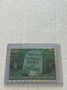 2025 Topps Chrome SpongeBob Here Lies Thaddäus Hopes And Dreams Wave /175 - Bild 1 von 2