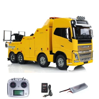 1/14 RC Wrecker Tow Truck Road Rescue Car Vehicle 2-speed Transmission Sound RTR - Image 1 of 4