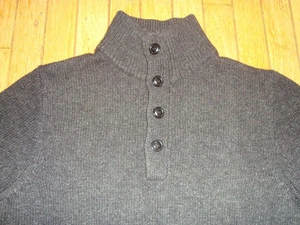 J.CREW HERRENPULLOVER WOLLMISCHUNG POLO-STIL ANTHRAZIT SCHWARZ GRÖSSE SMALL KAUM GETRAGEN! - Bild 1 von 7