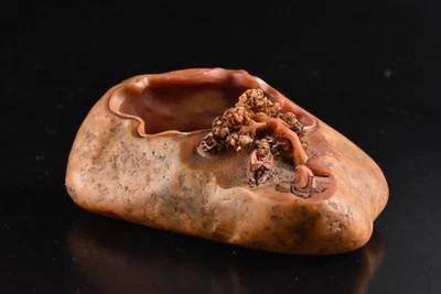 U9576: XF Piedra Jade Japonés/Joyas Persona OLLA DE AGUA Suiteki Herramienta de Caligrafía Foto 1 de 4