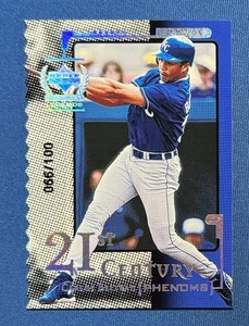 1999 Upper Deck Century Legends Carlos Beltran 21st Century Phenoms 66/100 #108 - Bild 1 von 2