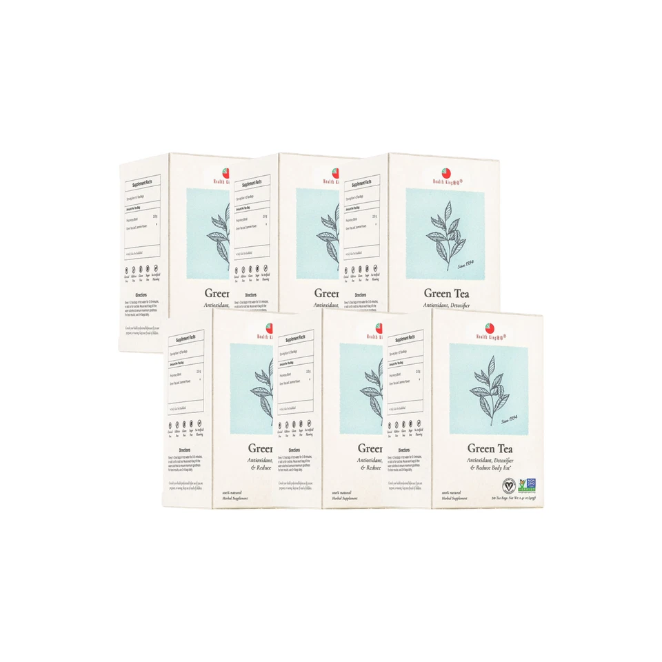 Té verde - de Health King (6 cajas de 20 bolsitas de té cada una) Foto 1 de 1