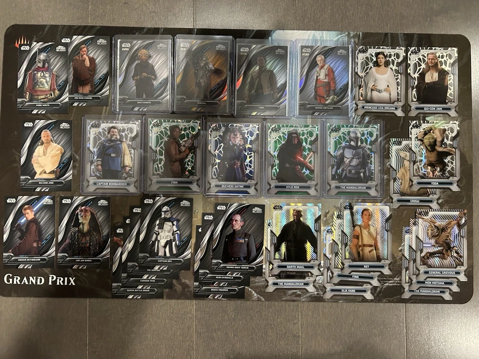 Lote de 33 bases y numerados Star Wars Topps 2023 cromados negros y High Tek/75/50🔥 Foto 1 de 4