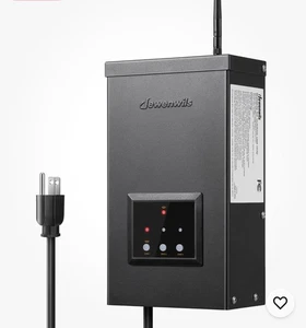DEWENWILS 200W WLAN Niederspannungstransformator mit Zeitplan & Timer, schwarz - Bild 1 von 7