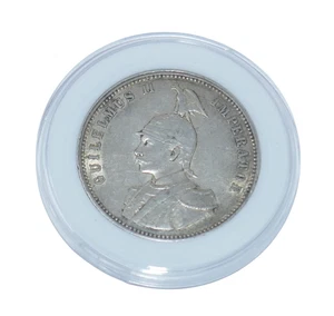 German East Africa 1911 Wilhelm II One Rupie 1 Rupee Silver Coin - Picture 1 of 7