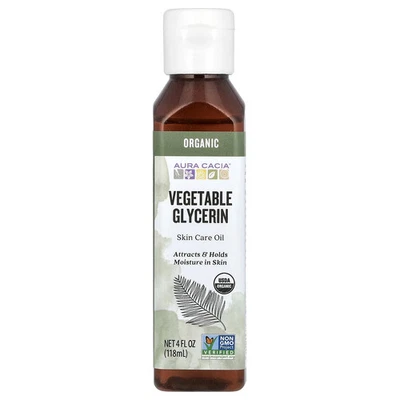 Orgânico, Óleo para Cuidados com a Pele, Glicerina Vegetal, 4 fl oz (118 ml) - Imagem 1 de 2