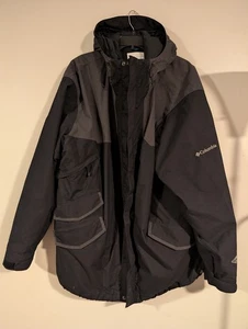 Columbia Jacket Mens XXLarge Black Omni-Tech Hooded Parka - Picture 1 of 7