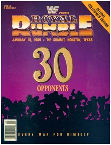 RARE! Original WWF Royal Rumble 1989 MULTI-SIGNED X12 PPV Event SOUVENIR PROGRAM - Picture 1 of 10