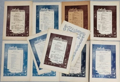 Daniel Fortea Biblioteca Lot Of 11 Sheet Music Spanish Classical Op #s 24-27 Vtg - Image 1 of 4