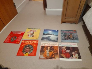Collection of 7 Christmas vinyl LPs Records Andy Williams Mario Lanza Bygraves - Picture 1 of 1