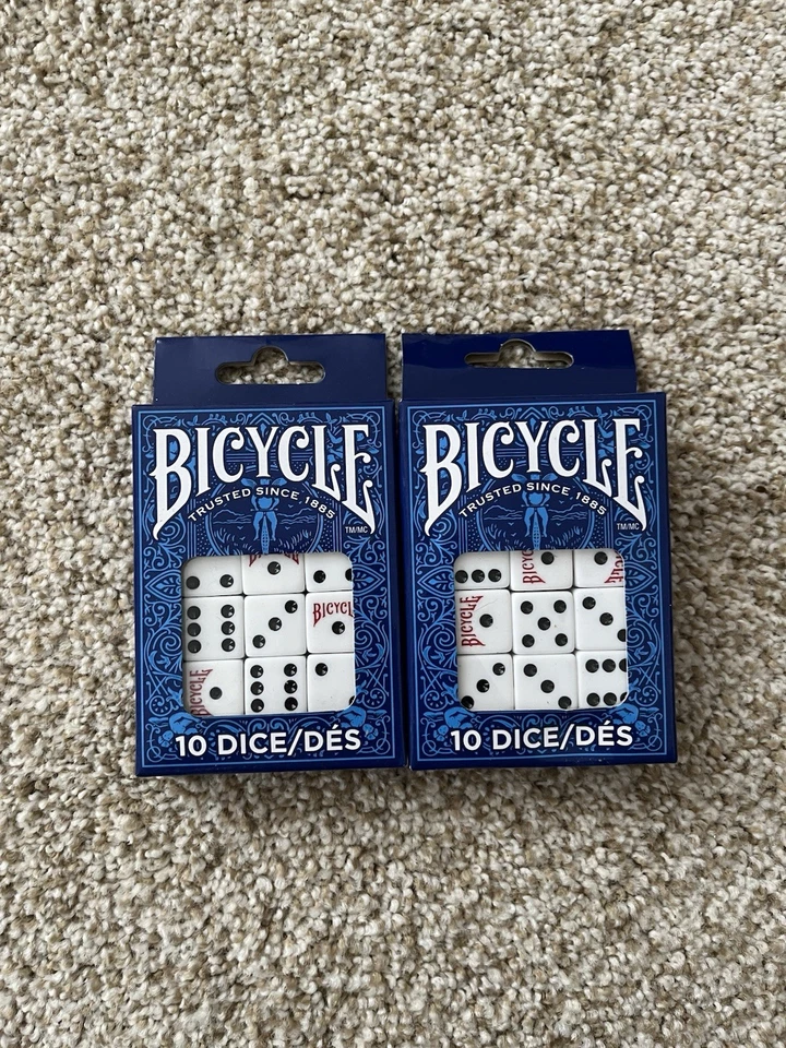 Paquete de 10 dados de bicicleta (paquete de 2) Foto 1 de 1