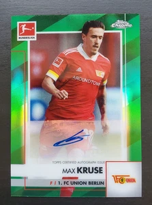 2020-21 Topps Chrome Bundesliga Max Kruse Green Auto 81/99 FC Union Berlin - Bild 1 von 2