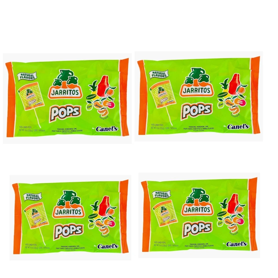 Jarritos Pops -Jarritos Lollipops Tamarind Mandarin Lime Fruit Punch (19 pcs)