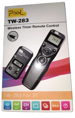 NEW Pixel TW-283 TW283 Wireless Timer Remote Control Shutter Release - Image 1 of 2