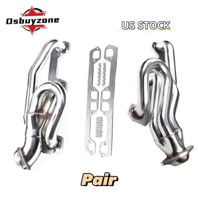 Par de cabezales de acero inoxidable 5,2 L 5,9 L para camioneta Dodge Dakota Ram 1500 2500 3500 NUEVO Foto 1 de 4