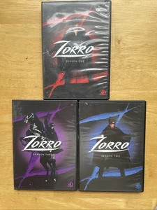 Zorro Seasons 1-3 (DVD, 1990 A&E Series) (Duncan Regehr, Patrice Martinez) Rare - Bild 1 von 7
