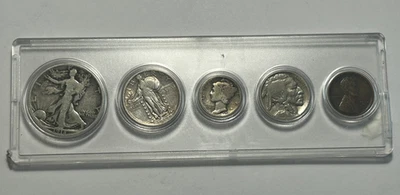 1918 US 5 COIN YEAR SET - Image 1 of 4