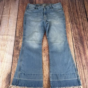Wrangler High Rise Fierce Flare Jeans Damen Größe 33x30 helle Waschung Denim Stretch - Bild 1 von 7