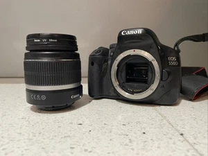 Canon EOS 550D 18.0 MP Digital SLR Camera - Black Kit w/ 18-55mm+genuine Battery - Picture 1 of 11
