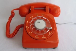 Antique Stromberg Carlson ORANGE desk 500 phone , works - Picture 1 of 15