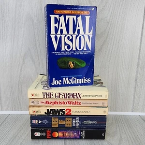 LOT 6 Crime Book Mystery Suspense Fatal Vision Guardian JAWS 2 West of Eden MORE - Picture 1 of 11