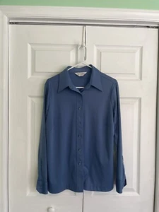 Vintage 70s Sears The Shirt Women's Blouse Button Front Long Sleeve Size 40 - Picture 1 of 10