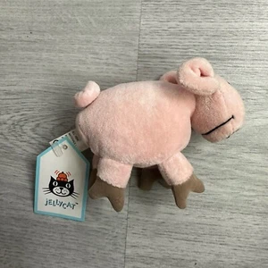 Vintage NWT Jellycat Pocket Pig Plush POP4 - Rare & Retired Collection - Picture 1 of 7