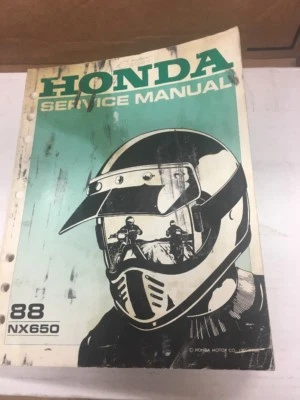 88 NX650 NX 650 Honda OEM manual de servicio de fábrica 61MN900 Foto 1 de 4