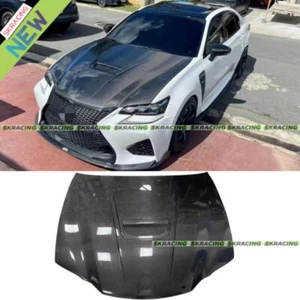 For LEXUS GS200T GS300 GS350 GS450H GS F Real Carbon Fiber Engine Hoods Panels - Picture 1 of 11