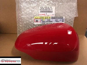 TOYOTA PRIUS "C" OUTER MIRROR COVER 87915-52170-D1 FITS 2012-2019 RED PASSENGER - Picture 1 of 1