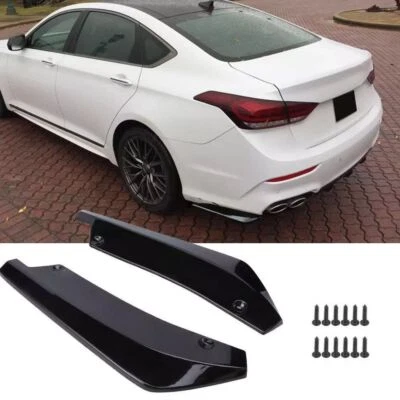 2Pcs Sport Black Car Rear Bumper Lip Spoiler Splitter For Genesis G80 2018-2022 Foto 1 de 4