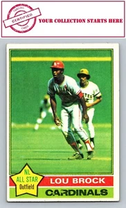 Lou Brock 1976 Topps #10 Error in Team Name St. Louis Cardinals - Picture 1 of 2