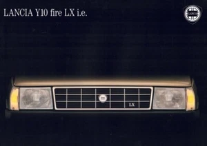 Catalogue Brochure Lancia Y10 Fire LX IE 03/1989 France - Foto 1 di 2