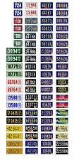 1/25 scale model car assorted USA Delaware license plates state tags 1:25