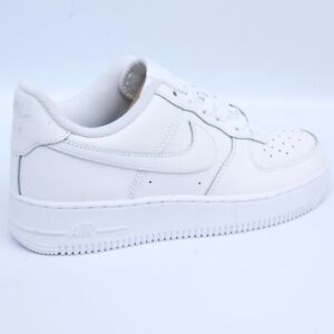 Nike Air Force 1 Original Girls Shoes Trainers Size 3 to 6   Triple White