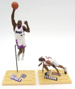 McFarlane Toys 2003 NBA Allen Iverson 76ers Chris Webber Kings Conjunto Figuras Sueltas - Imagen 1 de 6
